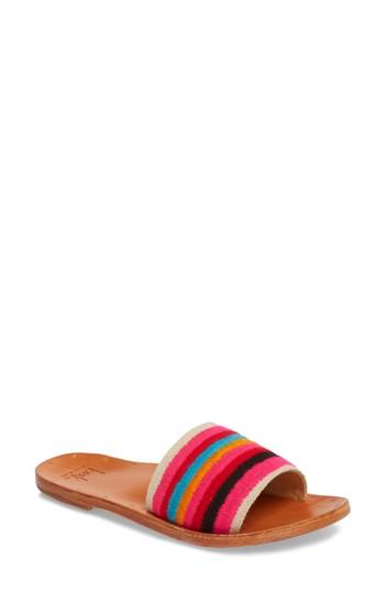 Women's Beek Lovebird Embroidered Slide Sandal M - Pink