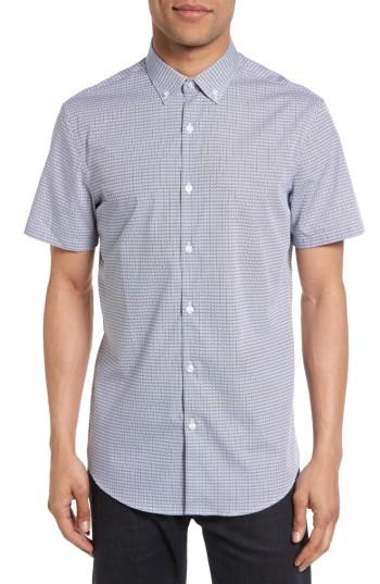 Men's Calibrate Non-iron Cotton Sport Shirt - White