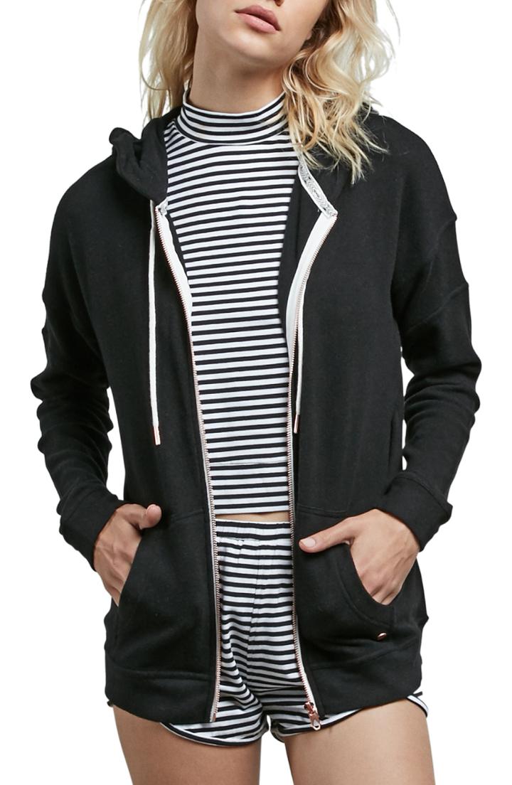 Women's Volcom Lil Zip Front Fleece Hoodie