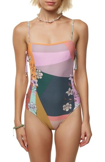 Women's O'neill Cindy Side Cutout One-piece Swimsuit - Pink