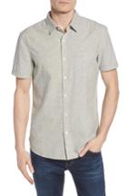 Men's Ag Pearson Regular Fit Short Sleeve Sport Shirt, Size - Grey