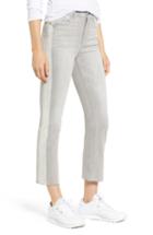 Women's Sp Black Side Stripe Straight Leg Crop Jeans - Grey