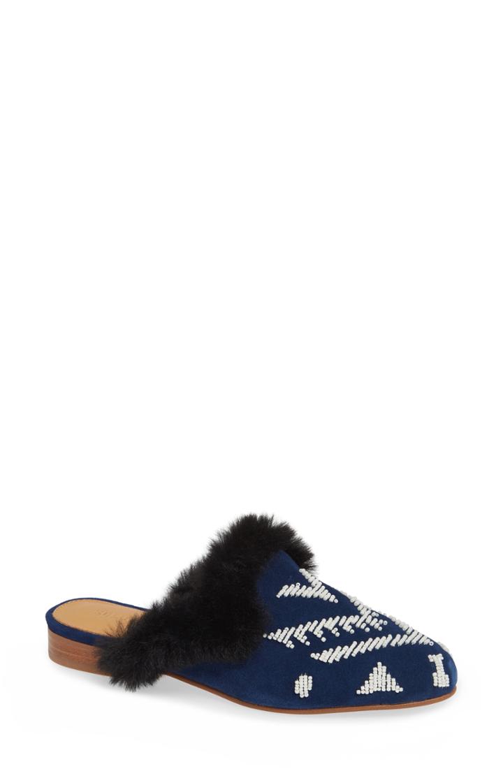 Women's Soludos Beaded Mule .5 M - Blue