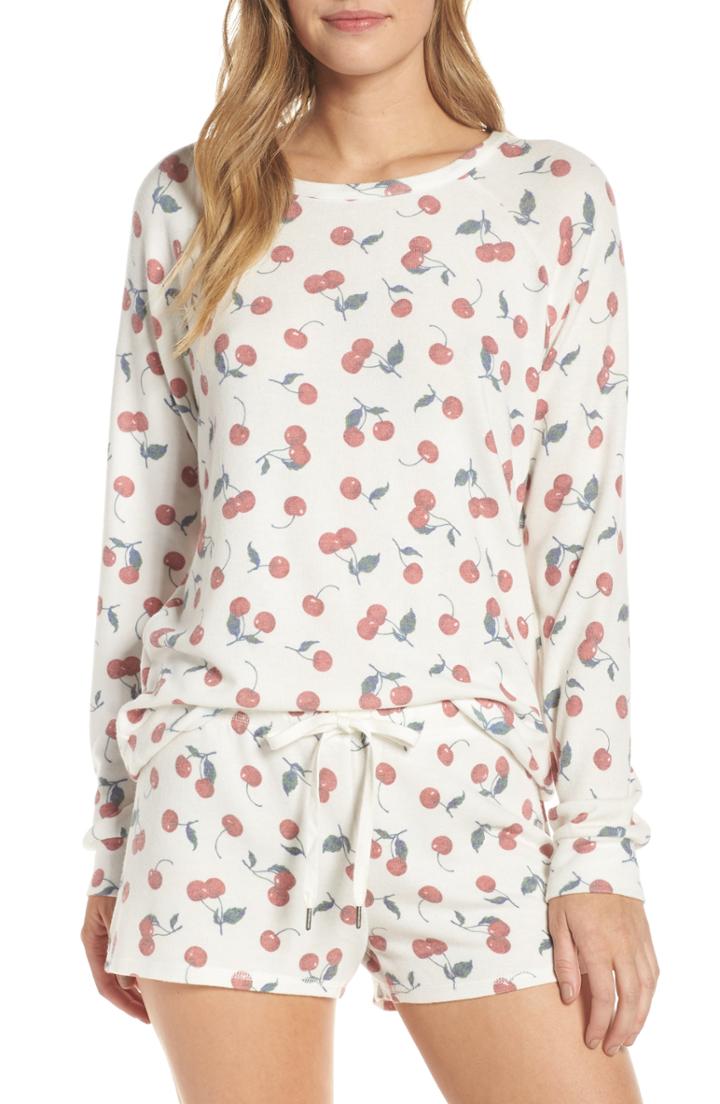 Women's Pj Savlage Mon Cheri Pajama Top - Ivory