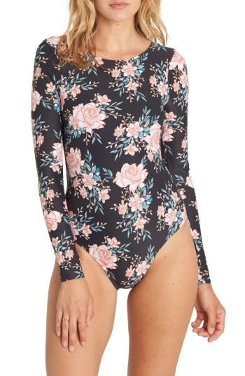 Women's Billabong Let It Bloom Bodysuit Rashguard