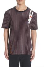 Men's Thom Browne Pinstripe Diver T-shirt - White