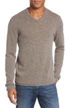 Men's James Perse Classic Cashmere V-neck Sweater (m) - Beige