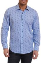 Men's Robert Graham Kinderhook Classic Fit Skull Check Sport Shirt - Blue