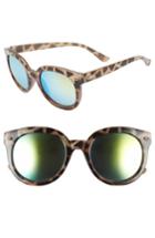 Junior Women's Bp. 52mm Oversize Mirrored Sunglasses -