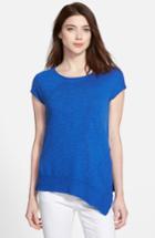 Women's Eileen Fisher Cap Sleeve Organic Linen & Cotton Scoop Neck Top - White