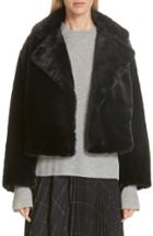 Women's Vince H Faux Fur Coat, Size X-small - Grey