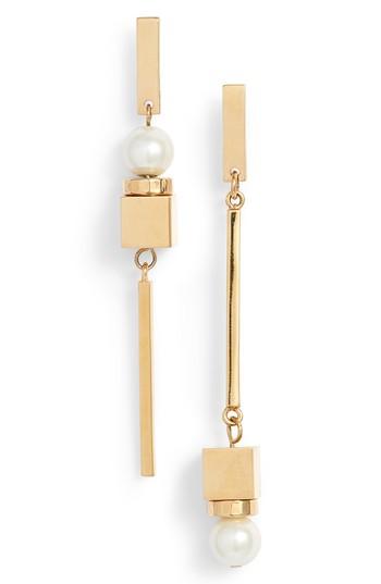 Women's Lele Sadoughi Flower Bulb Imitation Pearl Earrings