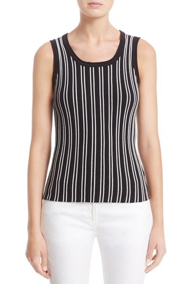 Women's St. John Collection Kiklos Stripe Knit Shell