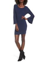 Women's J.o.a. Flare Sleeve Body-con Dress - Blue