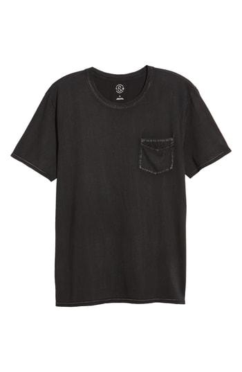 Men's Treasure & Bond Washed Pocket T-shirt - Black