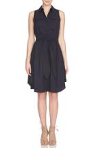 Women's Cynthia Steffe Collared Cotton Blend Fit & Flare Dress