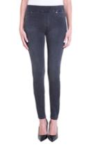 Petite Women's Liverpool Jeans Company Sienna Pull-on Knit Denim Leggings P - Grey