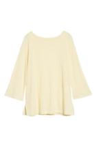 Women's Eileen Fisher Organic Linen Bateau Neck Top - Yellow