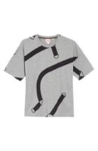 Men's Lacoste L!ve Harness Print T-shirt, Size - Grey