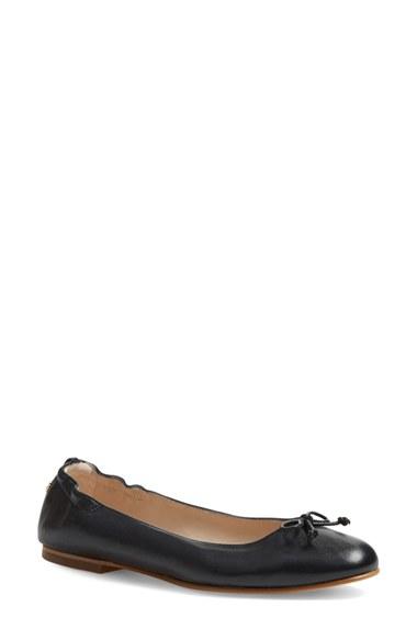 Women's L.k. Bennett 'thea' Ballet Flat -7.5us / 37.5eu - Black