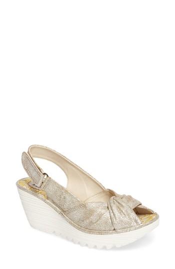 Women's Fly London Yata Sandal .5-6us / 36eu - White