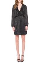Women's Willow & Clay Open Back Ruffle Dress - Black
