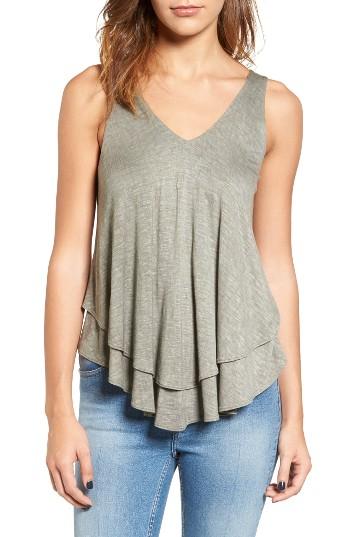 Women's Soprano Layered Swing Tank - Grey