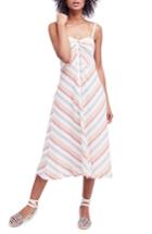 Women's Free People Striking Stripe Midi Dress - Ivory