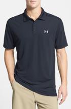 Men's Under Armour 'performance 2.0' Sweat Wicking Stretch Polo - Black