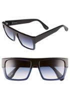 Women's Sunday Somewhere 'mbp' 55mm Rectangular Sunglasses - Navy