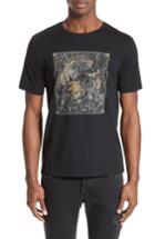 Men's The Kooples Silkscreen Finish T-shirt - Black