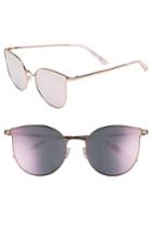 Women's Juicy Couture 56mm Metal Cat Eye Sunglasses - Rose Gold
