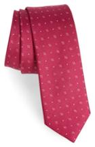 Men's The Tie Bar Geo Key Geometric Silk Tie, Size - Pink