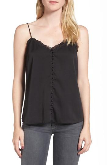 Women's Chelsea28 Strappy Satin Camisole, Size - Black