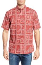 Men's Reyn Spooner Newport Sailor Classic Fit Print Sport Shirt - Red