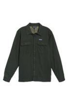 Men's Patagonia 'fjord' Flannel Shirt Jacket, Size - Green