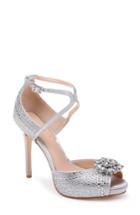 Women's Jewel Badgley Mischka Zaina Platform Sandal M - Metallic