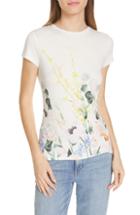 Women's Ted Baker London Bobiiee Elegance Fitted Tee - White