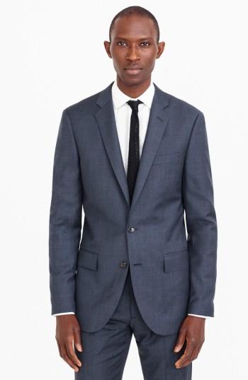 Men's J.crew Ludlow Trim Fit Solid Wool Sport Coat R - Blue