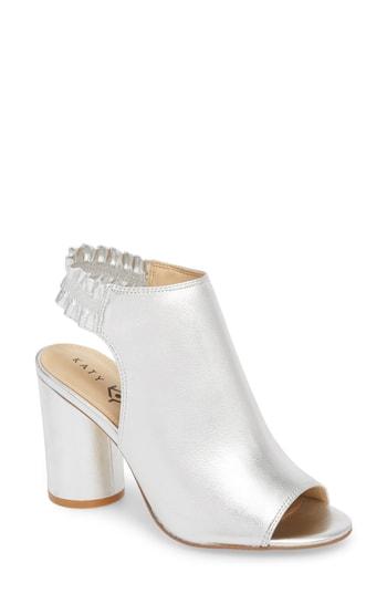 Women's Katy Perry The Jocelyn Open Toe Bootie M - Metallic