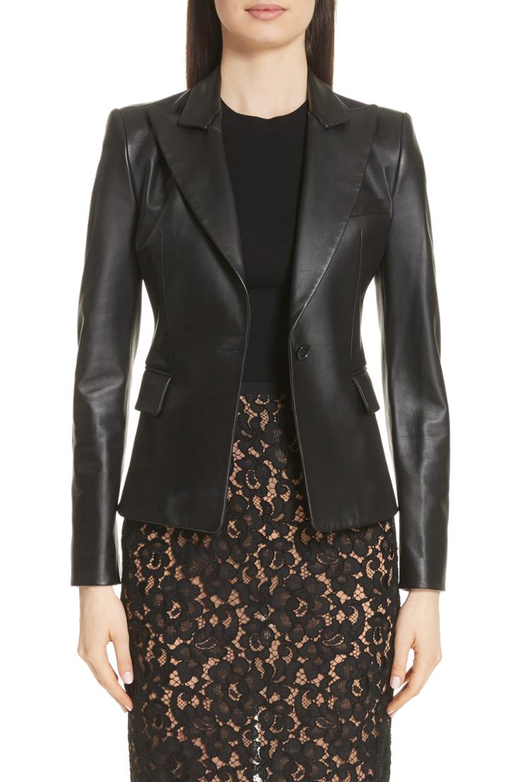 Women's Michael Kors Plonge Leather Jacket