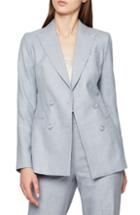 Women's Reiss Essie Double Breasted Blazer Us / 4 Uk - Blue