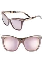 Women's Ted Baker London 57mm Square Cat Eye Sunglasses - Grey