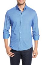 Men's Stone Rose Regular Fit Knit Sport Shirt - Blue