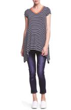 Women's Urbanma Cap Sleeve Maternity Tunic - Orange