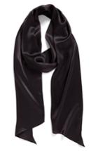 Women's Echo Love Silk Skinny Scarf, Size - Black