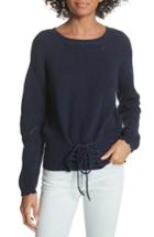 Women's Joie Balere Corset Cotton Shaker Sweater - Blue