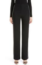Women's St. John Collection Solid Heavy Georgette Pants - Black