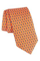 Men's Vineyard Vines University Of Illinois Silk Tie, Size - Orange