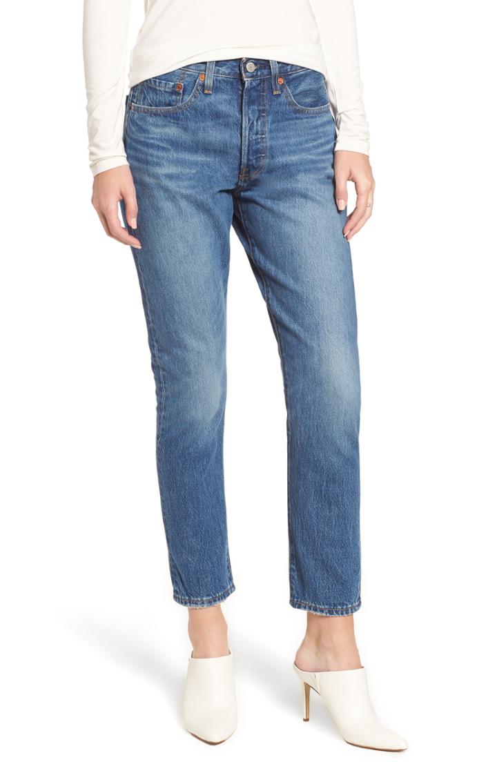Women's Levi's 501 High Waist Ankle Skinny Jeans